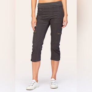 XCVI Nadia Crop Pants, Charcoal NWT